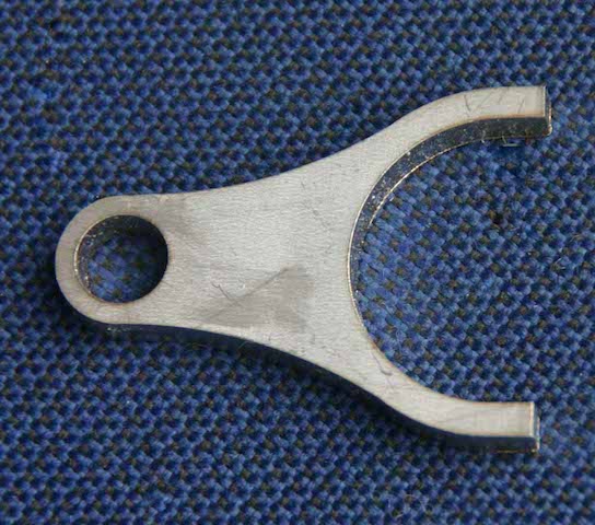 Gear change fork